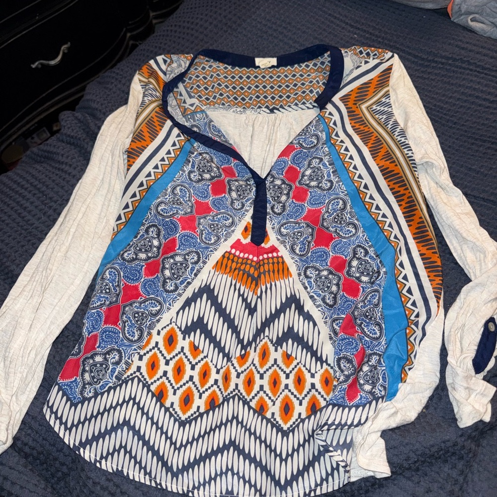 Bohemian Print Women's Blouse